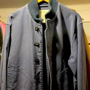 Orvis shell vintage mens size large navy blue